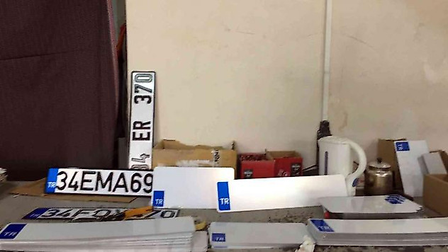 Bayrampaşa'da sahte plaka operasyonu