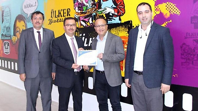 Biskot Bisküvi fabrikasına SGK il müdürlüğünden teşekkür belgesi