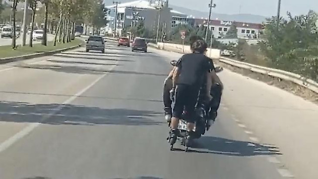 Bursa'da patenli gencin tehlikeli yolculuğu