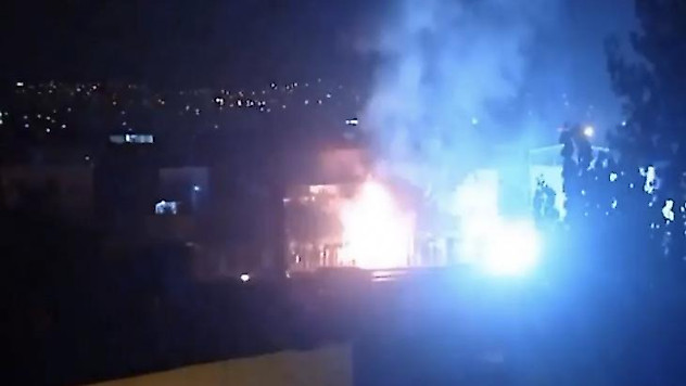 Bursa'da trafo alev alev yandı