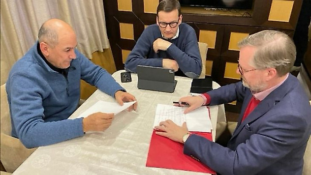 Çekya, Polonya ve Slovenya Başbakanları Kiev'de