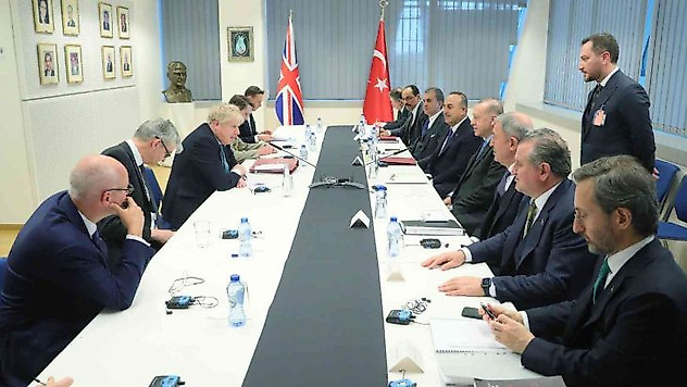 Cumhurbaşkanı Erdoğan, İngiltere Başbakanı Johnson ile bir araya geldi