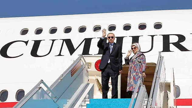 Cumhurbaşkanı Erdoğan Özbekistan'a gitti