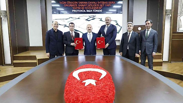 Diyadin Tarıma Dayalı İhtisas OSB'nin alt yapı yapım işi protokolü imzalandı