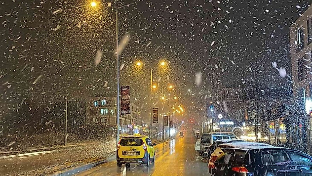 Düzce'de kar yağışı başladı
