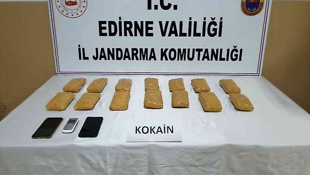 Edirne'de 7 kilo kokain ele geçirildi