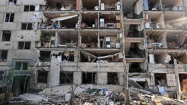 Harkov Belediyesi: '998'i sivil yaşam alanı olan bina bombalandı'