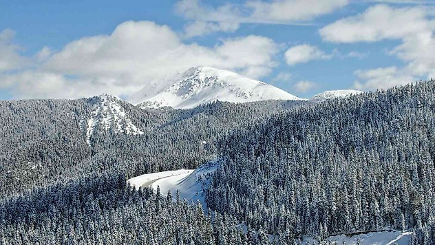 Ilgaz Dağı'nda Mart ayında mest eden kar güzelliği