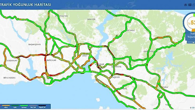 İstanbul'da  kar yağışı aralıklarla devam diyor