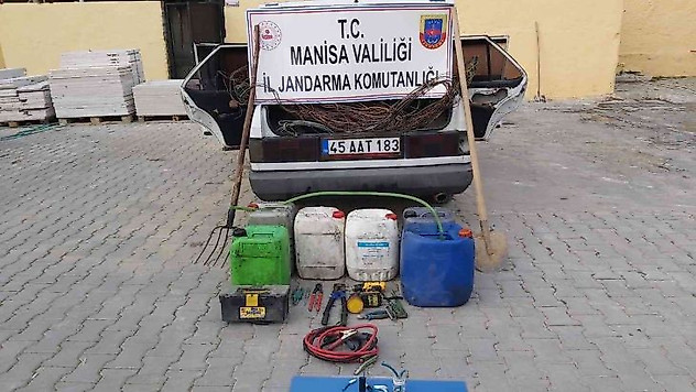 Kamyonlardan mazot çaldığı iddia edilen şahıs gözaltına alındı