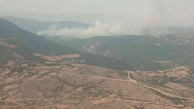 Kepsut'taki orman yangınına müdahale sürüyor