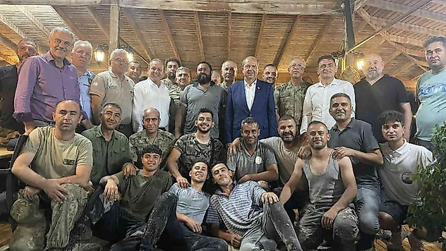 KKTC'deki yangını sağanak yağış söndürdü