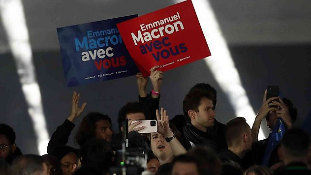 Macron'dan zafer konuşması