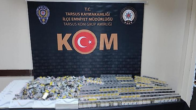 Mersin'de bin 240 paket kaçak sigara ele geçirildi