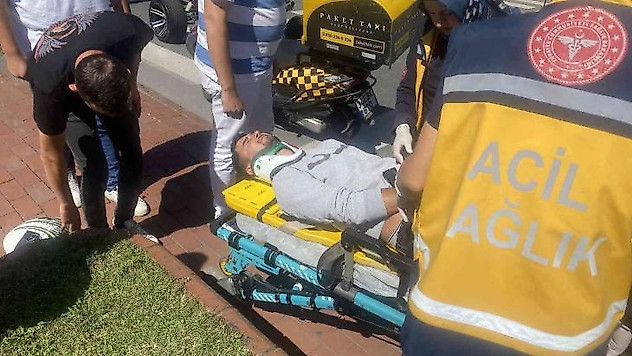 Motosiklet ile ATV çarpıştı: 1 yaralı