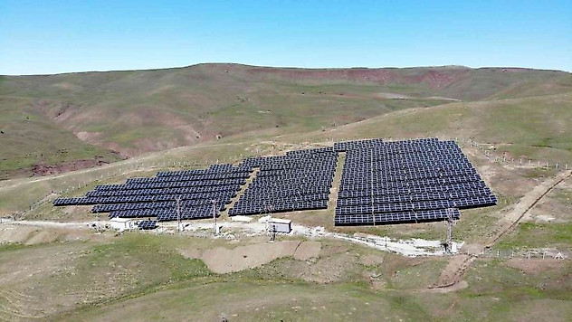 Muş'ta kurulan GES ile enerji üretimine katkı sağlanıyor