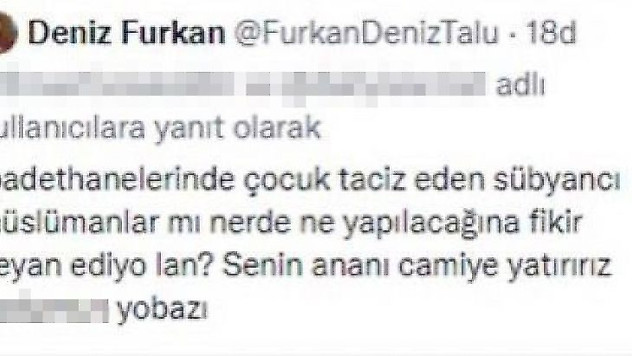 Müslümanlara hakaret eden Deniz Furkan Talu'nun yurt dışına çıkışı görünmüyor