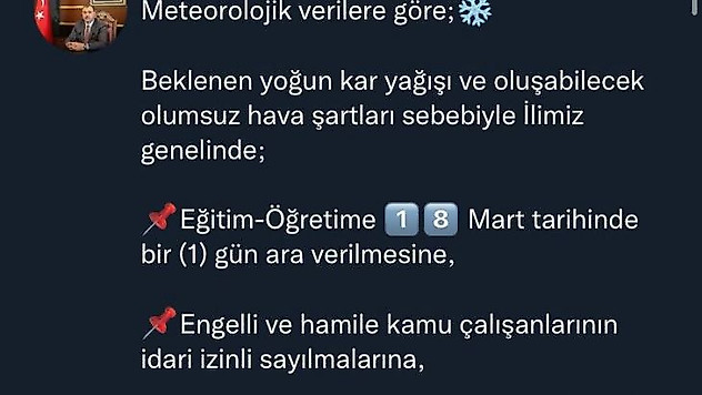 Sakarya'da eğitime kar engeli