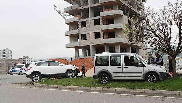 Samsun'da trafik kazası: 2 yaralı