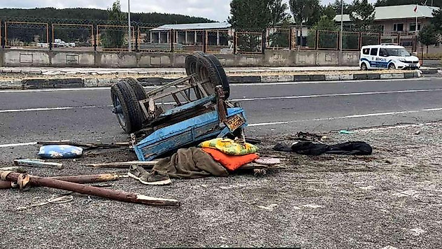 Sarıkamış'ta trafik kazası: 1 yaralı