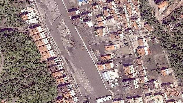 Sel felaketinden Göktürk-1 Uydusu fotoğrafları