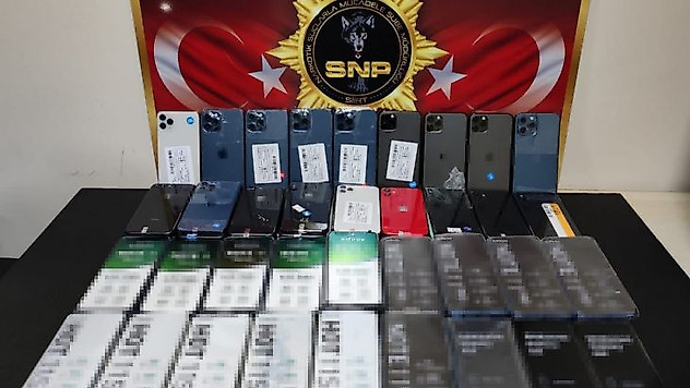 Siirt'te 79 adet kaçak cep telefonu ele geçirildi