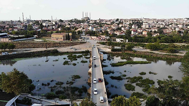 Son yağışlar Tunca Nehri'ne can suyu oldu