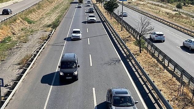 Tekirdağ'da bayram tatili sonrası dönüş yoğunluğu yaşanıyor