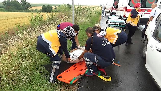Tekirdağ'da trafik kazası: 2'si ağır 4 yaralı