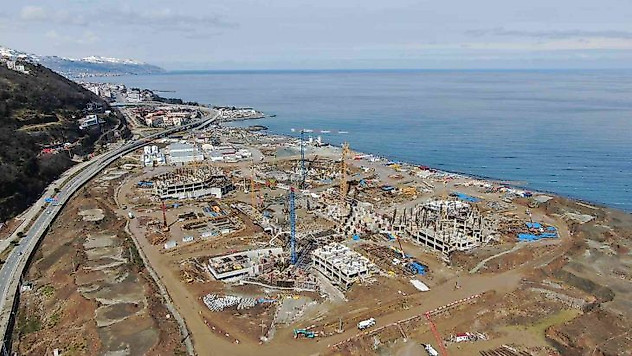 Trabzon Şehir Hastanesi inşaatı yükselmeye başladı