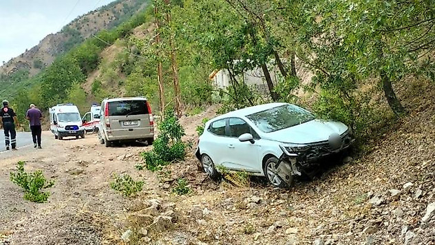 Tunceli'de araç yoldan çıktı: 3 yaralı
