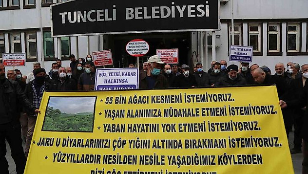 Tunceli'de köylülerden TKP'li başkana 'atık tesisi' tepkisi