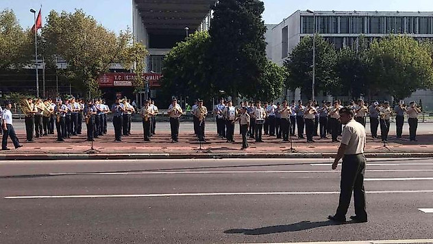 Vatan Caddesinde 30 Ağustos Zafer Bayramı provası gerçekleştirildi