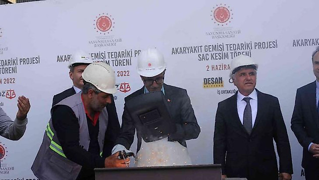 Yalova'da Akaryakıt Gemisi Tedariki Projesi sac kesim töreni