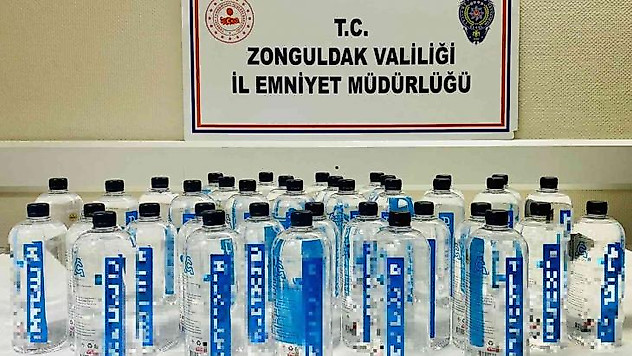 Zonguldak'ta etil alkol ve makaron ele geçirildi