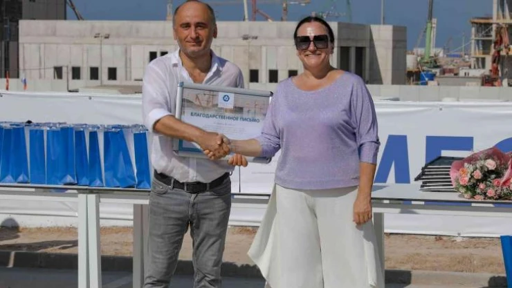 Akkuyu NGS sahasında Türk inşaatçılar ödüllendirildi