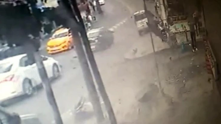 Bağcılar'da balkon çökmesiyle hayatını kaybeden işçinin son anları kamerada