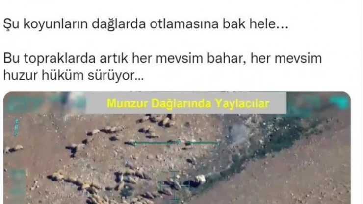 Bakan Soylu, Munzur Dağları'nın İHA'larla çekilmiş doğa harikası görüntülerini paylaştı