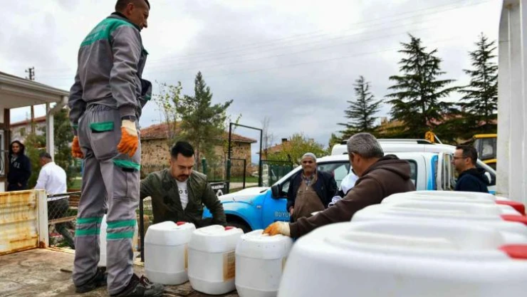 Çiftçilere sıvı gübre desteği bayram öncesi tamamlandı