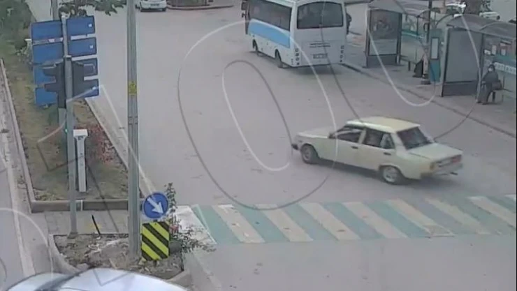 Drift ve kaza anı kamerada