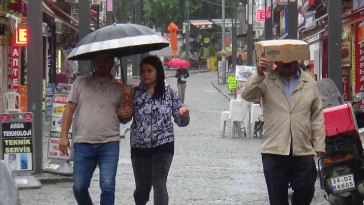 Edirne'de şiddetli yağmur