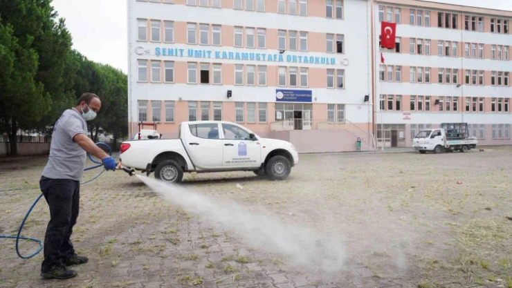 Fatsa'da Belediye ekipleri okulları yeni sezona hazırladı