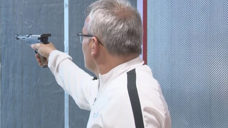 Gaziler, 2'inci havalı tabanca eğitimlerinde final atışlarını yaptı