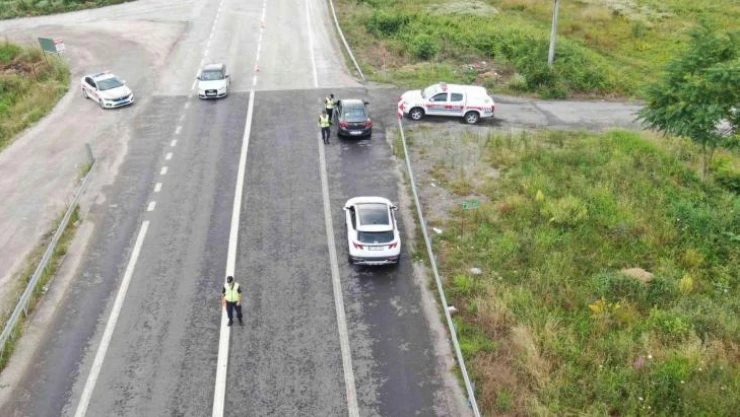 Jandarma'dan dron ile havadan denetim