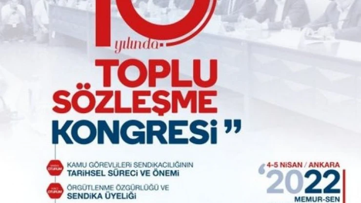 Memur-Sen Toplu Sözleşme Kongresi'nin sonuç bildirgesi açıklandı