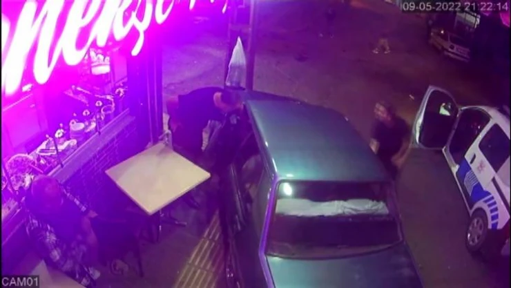 Polisten kaçan sürücü direğe çarparak durdu