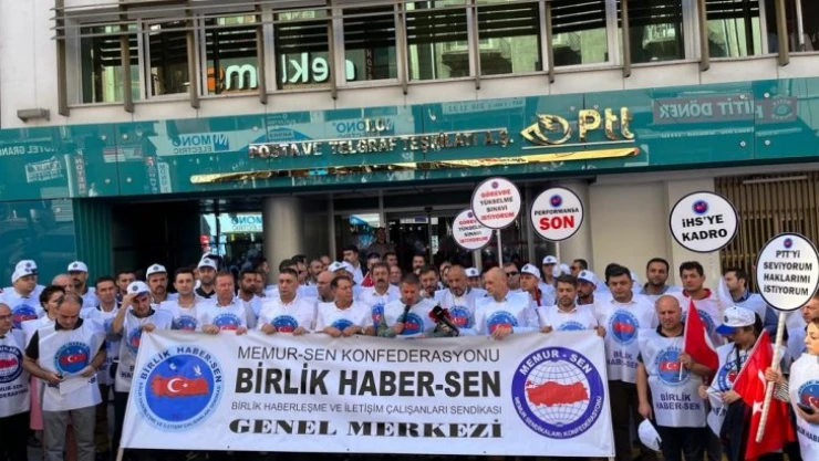 PTT'ye farklı statüdeki personel istihdamı tepkisi