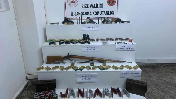 Rize'de silah kaçakçılığı operasyonu
