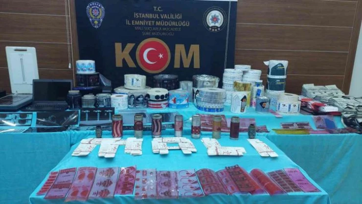 Sahte bandrol üreten çete yapılan operasyonla yakalandı