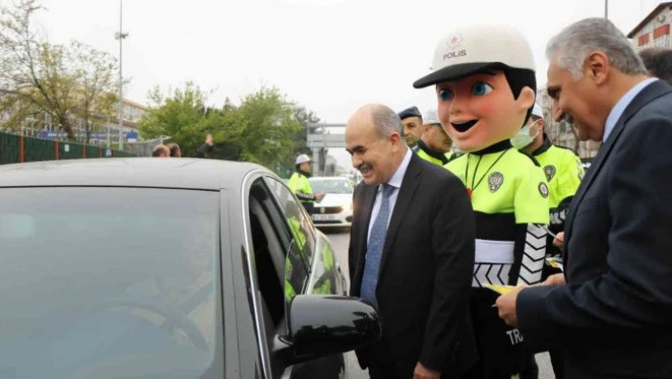 Samsun'da emniyet kemeri uygulaması